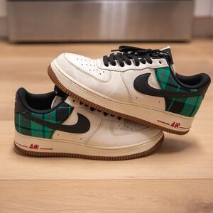 Nike Air Force 1 Low '07 LX "Plaid Pale Ivory Stadium Green” Men’s Size 10.5